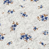 Petit Indi Tuta Intera Tinta Unita con Stampa Fiori per Neonata SS25B1235 BIANCO PETIT INDI 