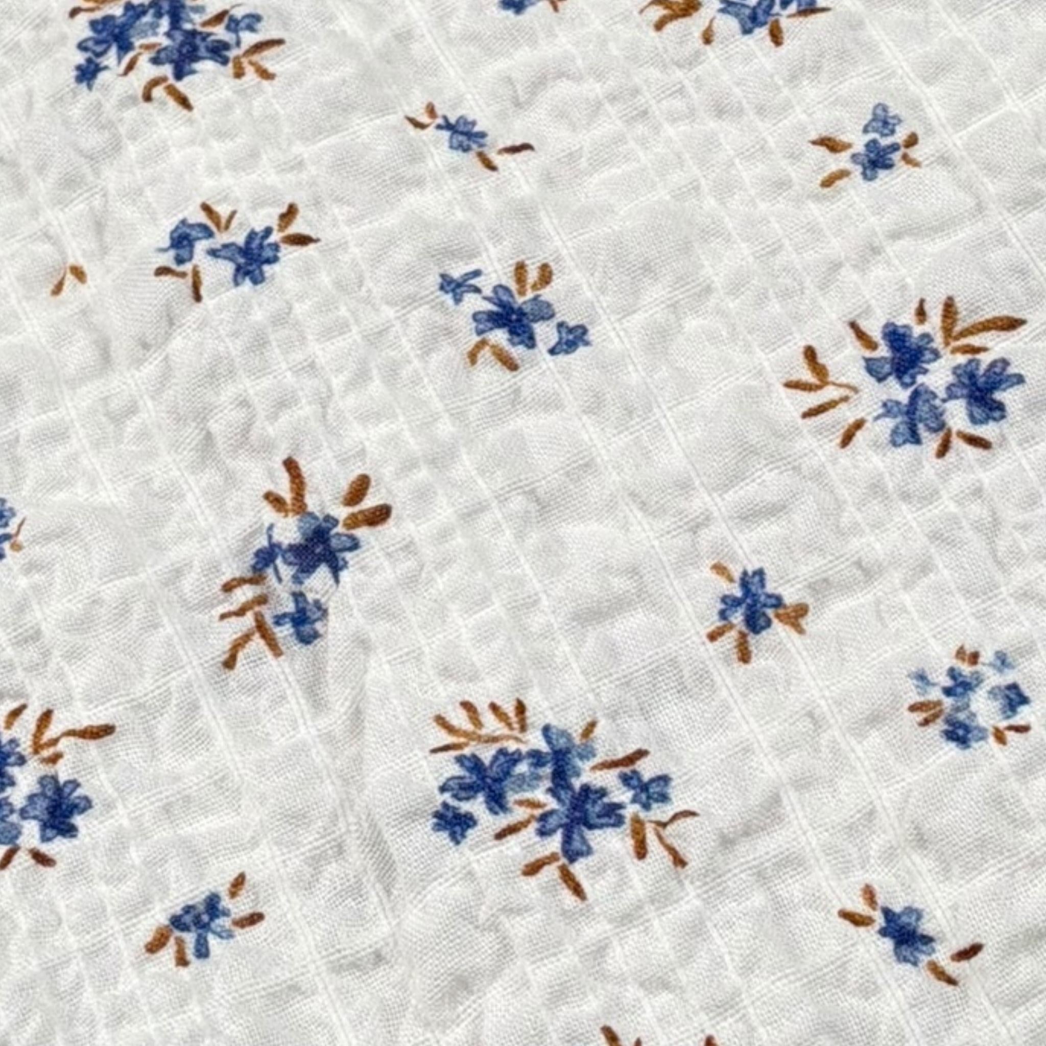 Petit Indi Tuta Intera Tinta Unita con Stampa Fiori per Neonata SS25B1235 BIANCO PETIT INDI 