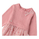 MINI BANDA abito manica lunga con gonna tulle Rosa per Neonata 3A753X ROSA MINI BANDA 
