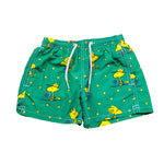 Saint Barth Costume Tinta Unita con Stampa per Bambino WOODSTOCK VERDE SAINT BARTH 