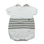 Wedoble Pagliaccetto Mezza Manica Tinta Unita per Neonato V2507305R PANNA WEDOBLE 