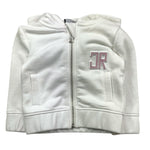 JOHN RICHMOND felpa con zip e cappuccio tinta unita con logo Bianco per Neonata RIA25086FE BIANCO JOHN RICHMOND 