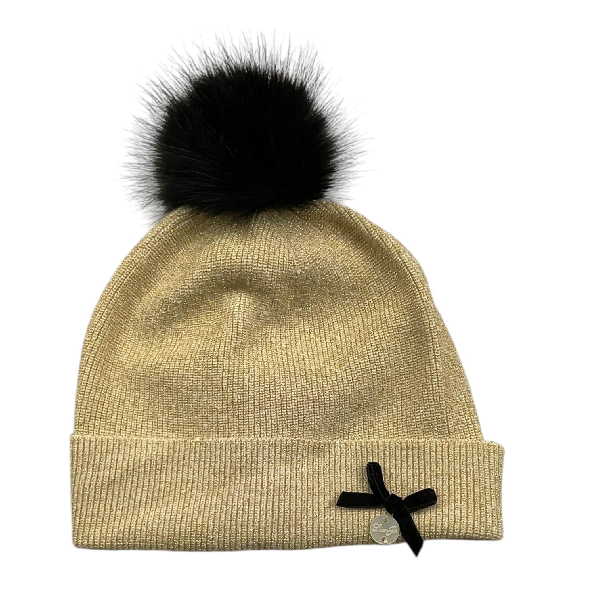 LIU JO cappello tinta unita con pon pon Oro per Bambina HF4080X ORO LIU JO 