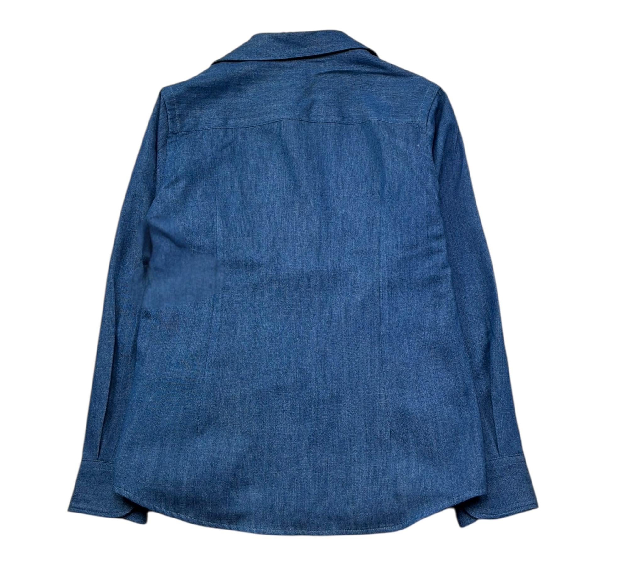 Paolo Pecora Camicia Manica Lunga Tinta Unita per Bambino PP4257 BLU PAOLO PECORA 