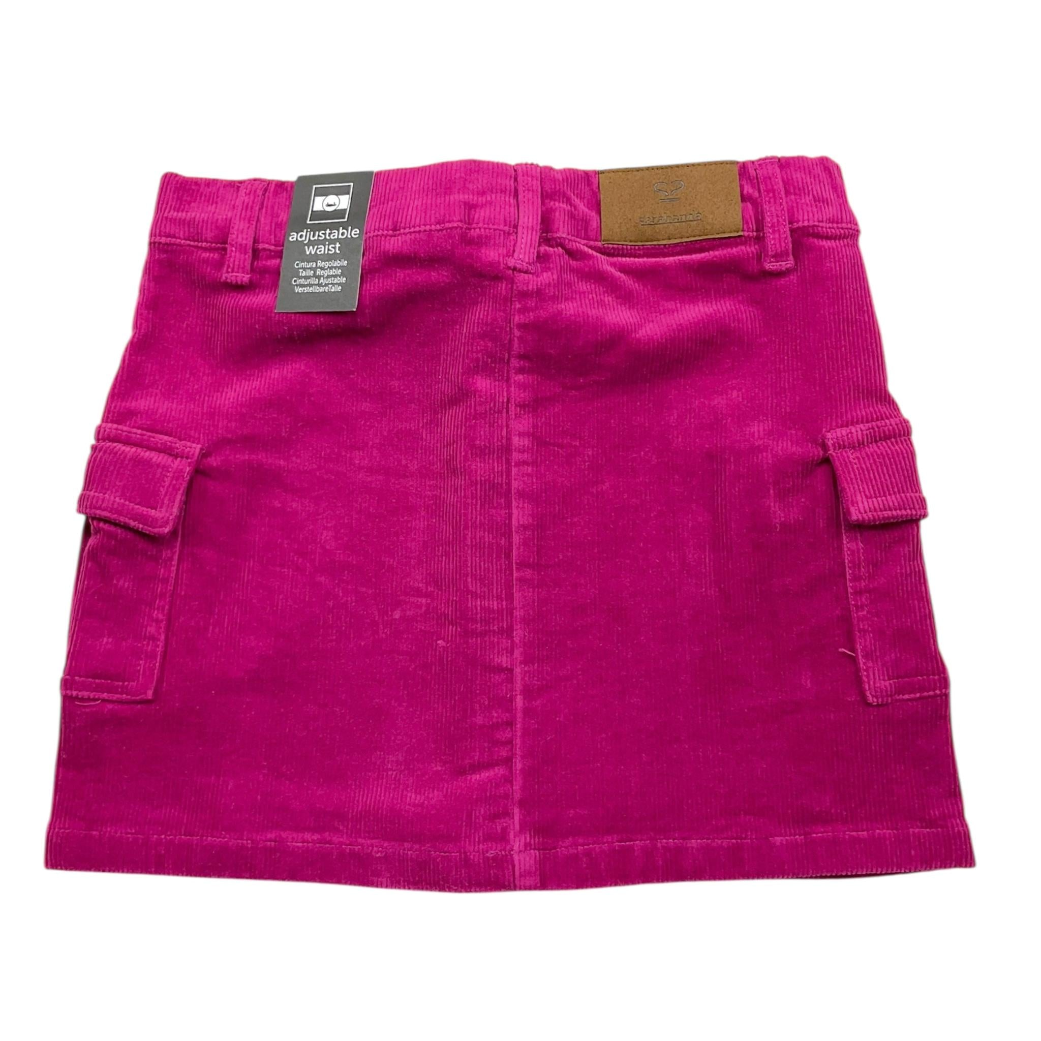 SARABANDA gonna tinta unita con girovita regolabile Magenta per Bambina 0A259 MAGENTA SARABANDA 