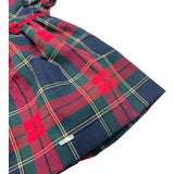 LALALU' abito tinta unita con fantasia scozze Rosso per Neonata VTL0012N ROSSO LALALU' 