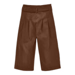 Monnalisa Pantalone Tinta Unita con Elastico In Vita per Bambina 17E404X MARRONE MONNALISA 