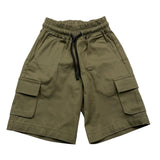 Numbers Bermuda Solid Color With Elastic Waist Green For Newborn