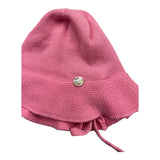 Paz Rodriguez Solid Color Hat With Pink Laces For Baby Girl