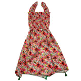Cotazur Solid Color Sleeveless Dress Multicolor Spotted Pattern For Girls