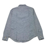 Eleventy Long Sleeve Solid Color Blue Shirt For Boys