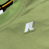 K-Way T-Shirt Girocollo Tinta Unita con Logo per Neonato K4125LWX VERDE K-WAY 