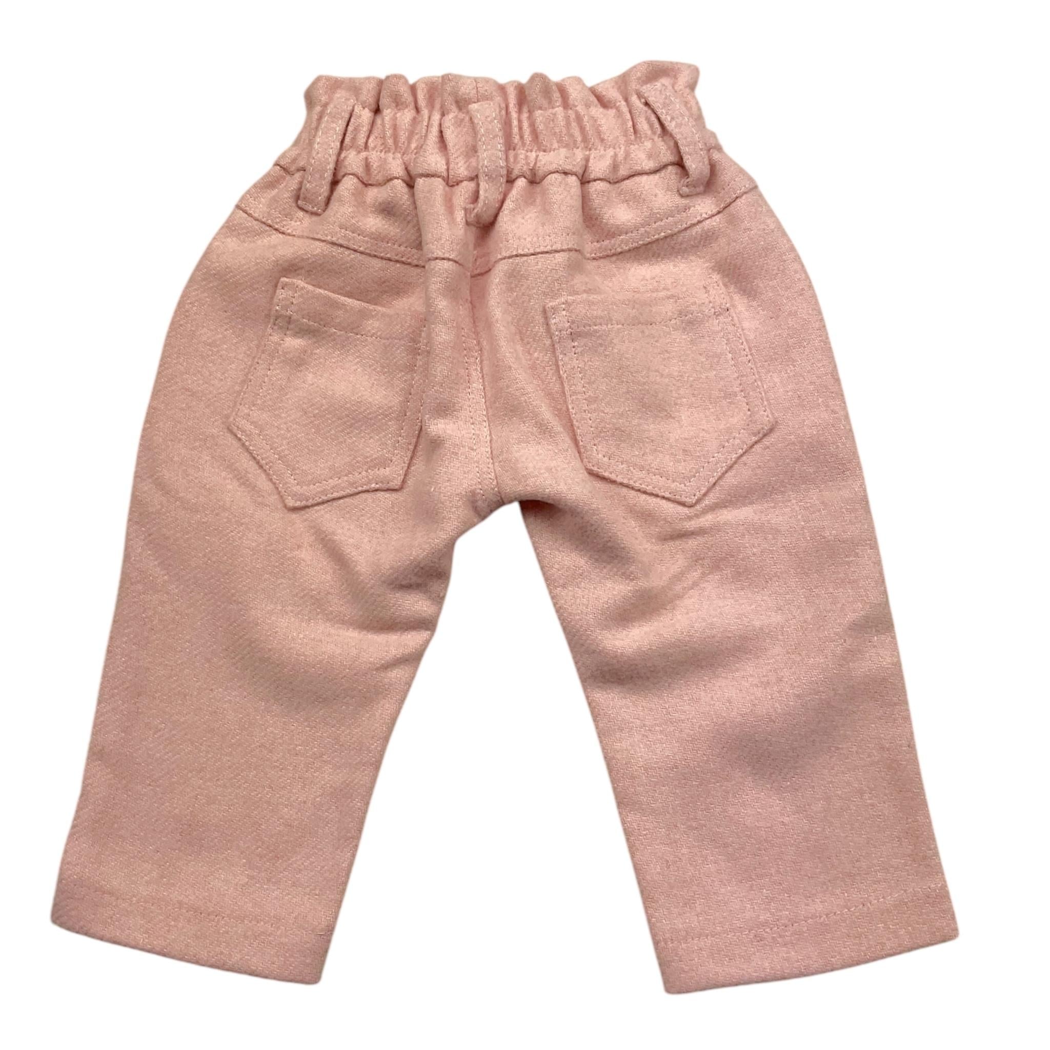 M+E' pantalone tinta unita con elastico in vita Rosa per Neonata UE1141N ROSA M+E' 