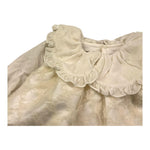 LA STUPENDERIA abito manica lunga tinta unita con maniche in ciniglia Panna per Neonata CCAB74 PANNA LA STUPENDERIA 