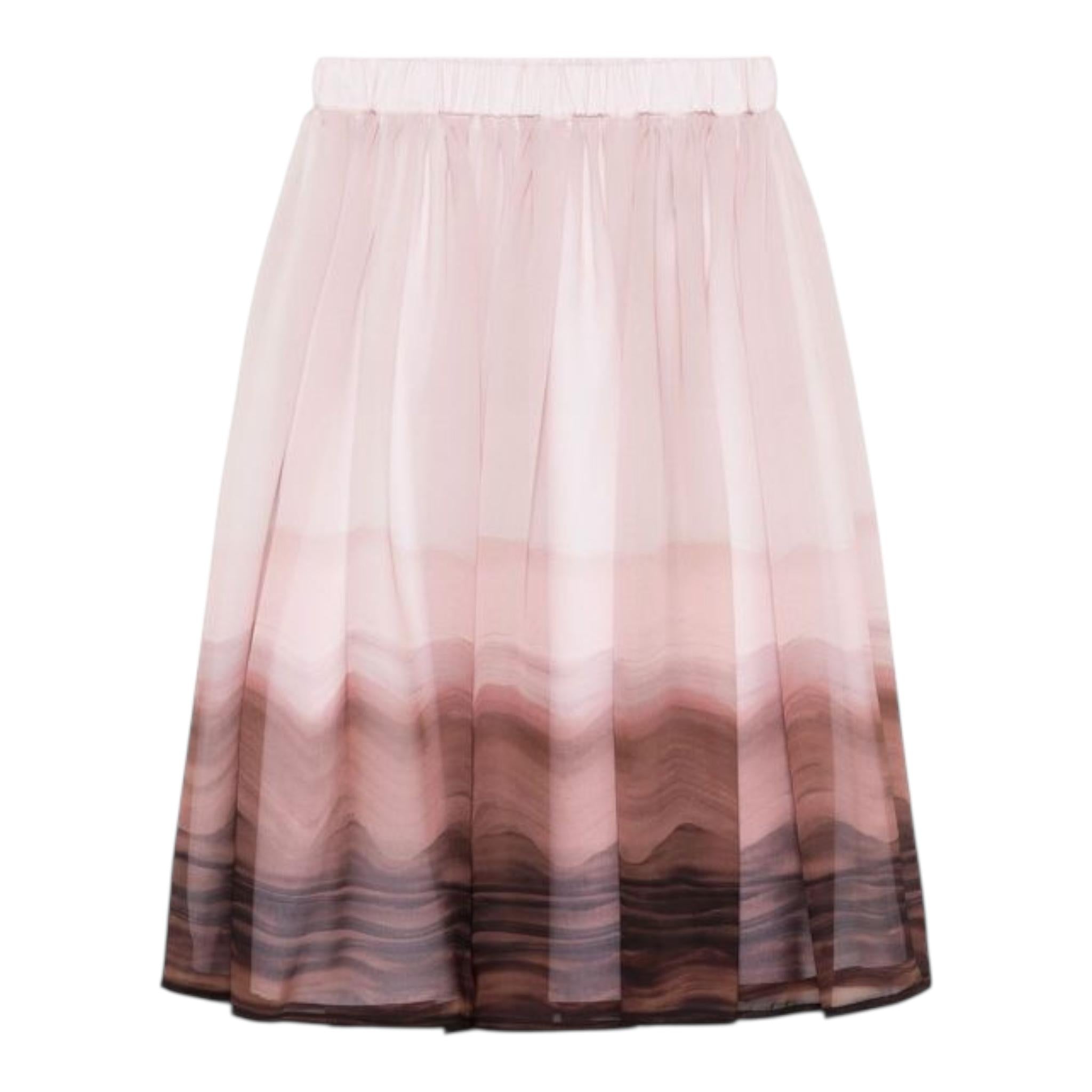 Eleventy Gonna Bicolore con Fantasia E Tulle per Bambina EW7A04 ROSA ELEVENTY 