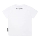 John Richmond T-Shirt Girocollo Tinta Unita con Stampa per Neonato RBP25003TSJN BIANCO JOHN RICHMOND 