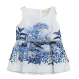 Monnalisa Top Giromanica Tinta Unita con Stampa In Contrasto per Bambina 717303 BIANCO MONNALISA 