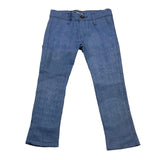 Never Too Blue Adjustable Waist Solid Color Pants For Boys
