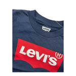 LEVI'S shirt girocollo tinta unita con logo Blu per Neonato 6E8646NXX BLU LEVI'S 