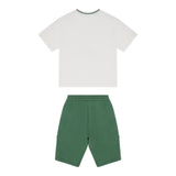 Emporio Armani Completo 2 Pezzi T-Shirt-Bermuda per Bambino EB000150 BIANCO/VERDE EMPORIO ARMANI 