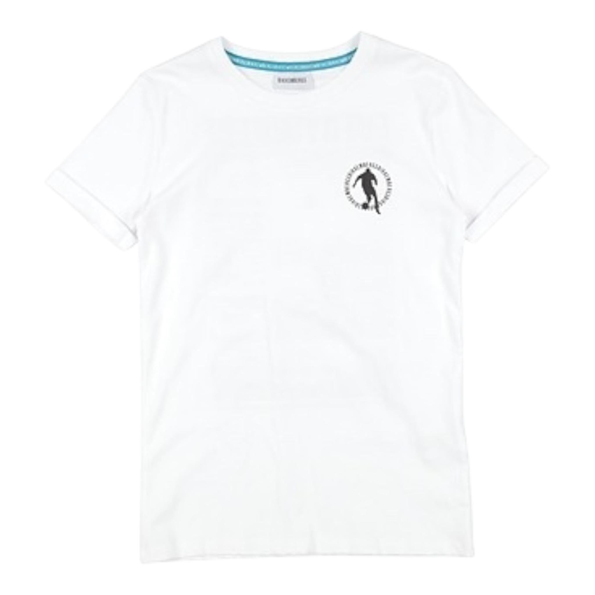 Bikkembergs T-Shirt Girocollo Tinta Unita con Logo per Bambino BK1452 BIANCO BiKKEMBERGS 