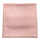 LITTLE BEAR coperta tinta unita con ricami in contrasto Rosa per Neonata 9114X ROSA LITTLE BEAR 