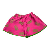 Mariuccia Short Solid Color With Elastic Waist Fuchsia For Girls