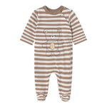 Mayoral Tutina Bicolore con Fantasia A Righe per Neonato 1709XXU BIANCO/BEIGE MAYORAL 