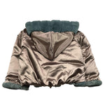 FRANCESCA CONOCI pelliccia bicolore reversibile con cappuccio Verde per Bambina 2688 VERDE FRANCESCA CONOCI 