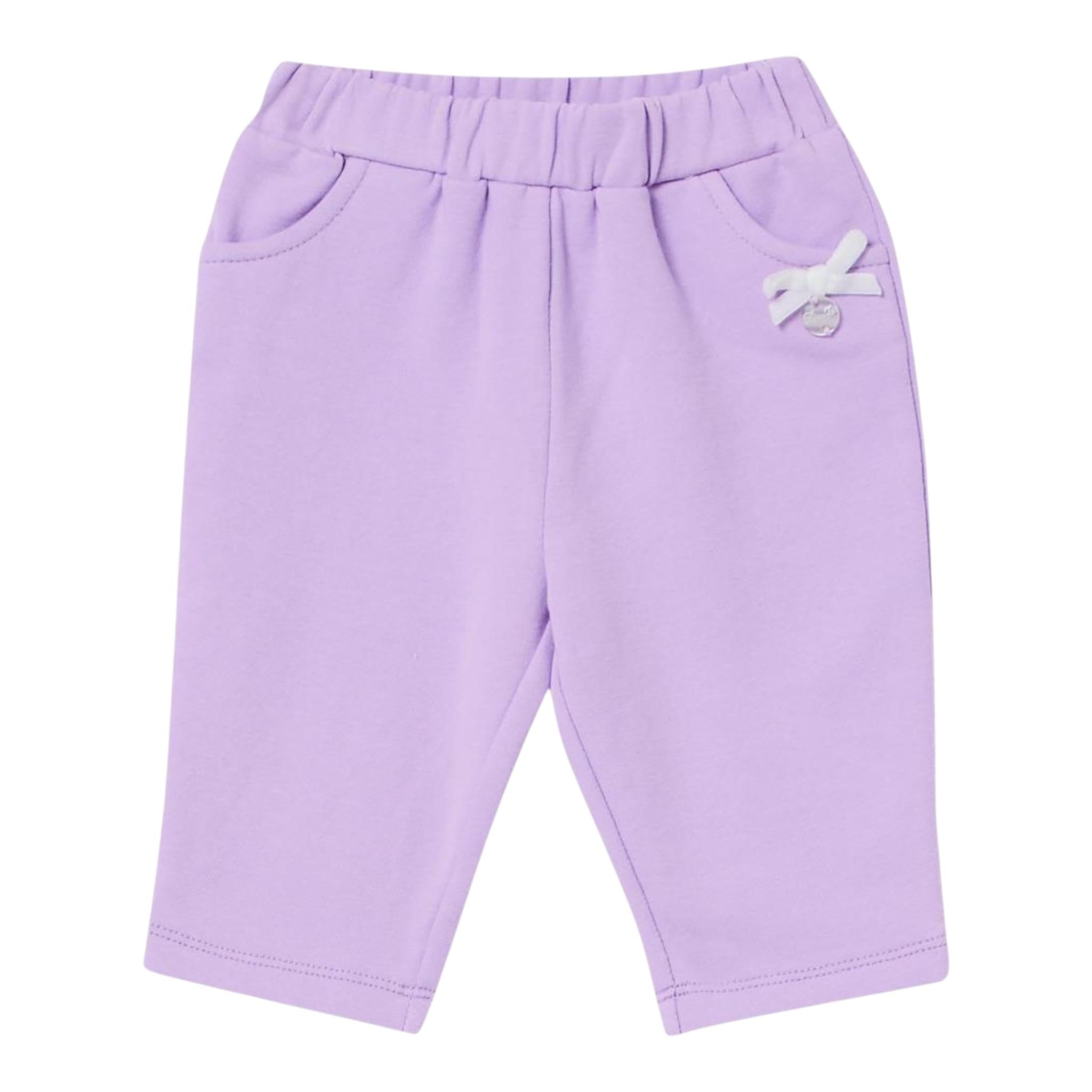 LIU JO pantalone tinta unita con elastico in vita Lilla per Neonata HF4040F0939 LILLA LIU JO 