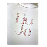 LIU JO shirt girocollo tinta unita con stampa e applicazioni Bianco per Bambina GF4093 BIANCO LIU JO 