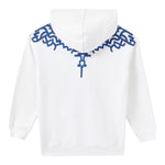 Marcelo Burlon Felpa Tinta Unita con Cappuccio per Bambino CBBB004S24 BIANCO MARCELO BURLON 