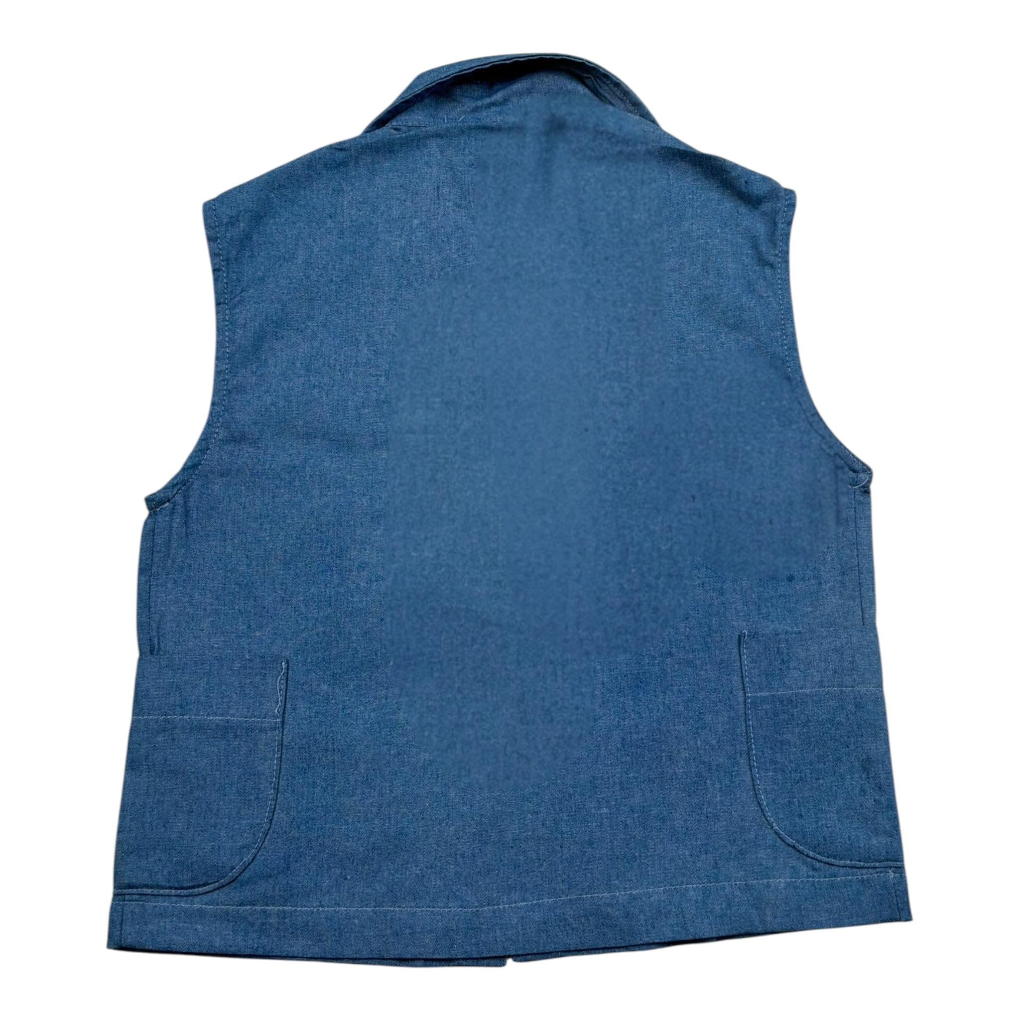 Duepuntozero Camicia Tinta Unita In Denim  per Neonata SMAD3N BLU DUEPUNTOZERO 