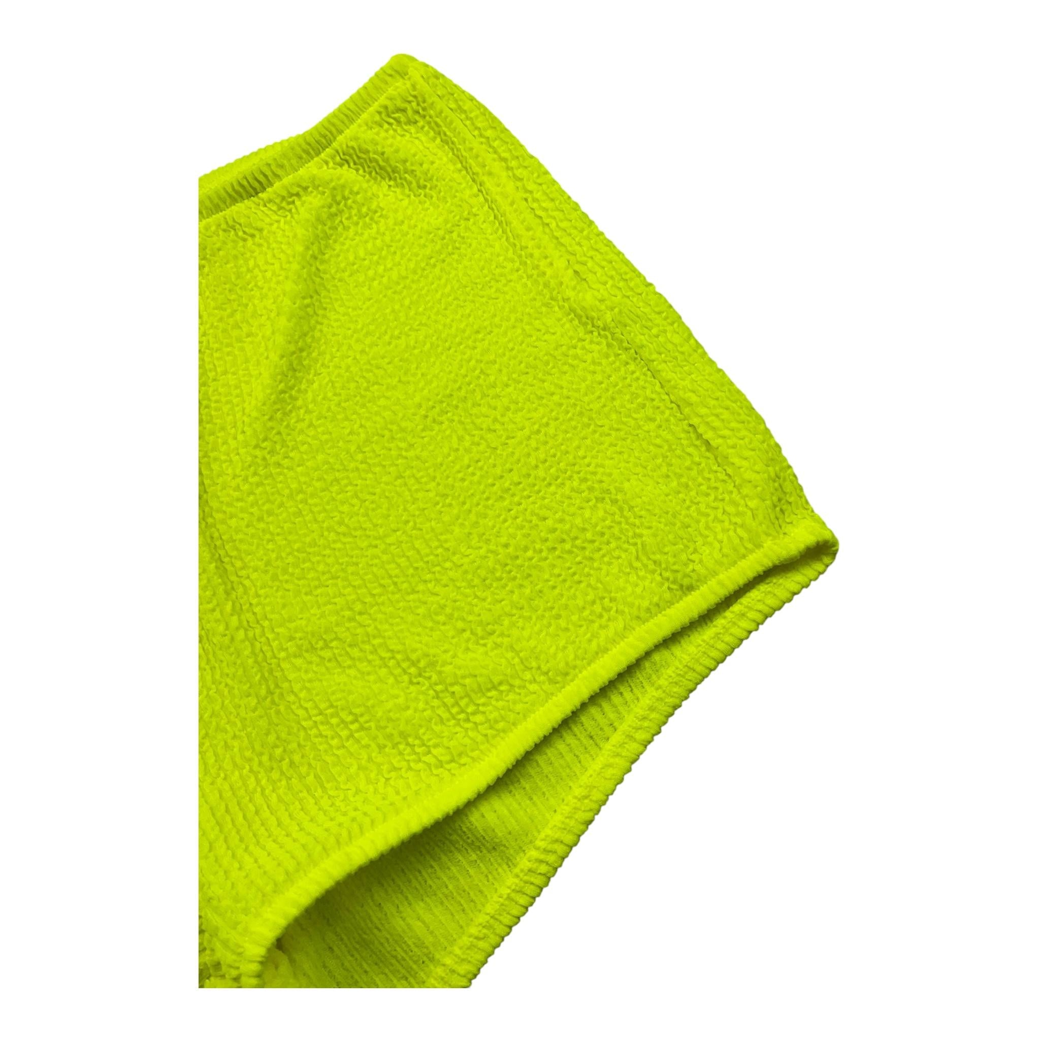 F**K Short Tinta Unita con Elastico In Vita per Bambina FJ240908FY GIALLO FLUO F**K 