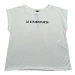 Dixie T-Shirt Girocollo Tinta Unita con Stampa per Bambina MB68030G74 PANNA DIXIE 