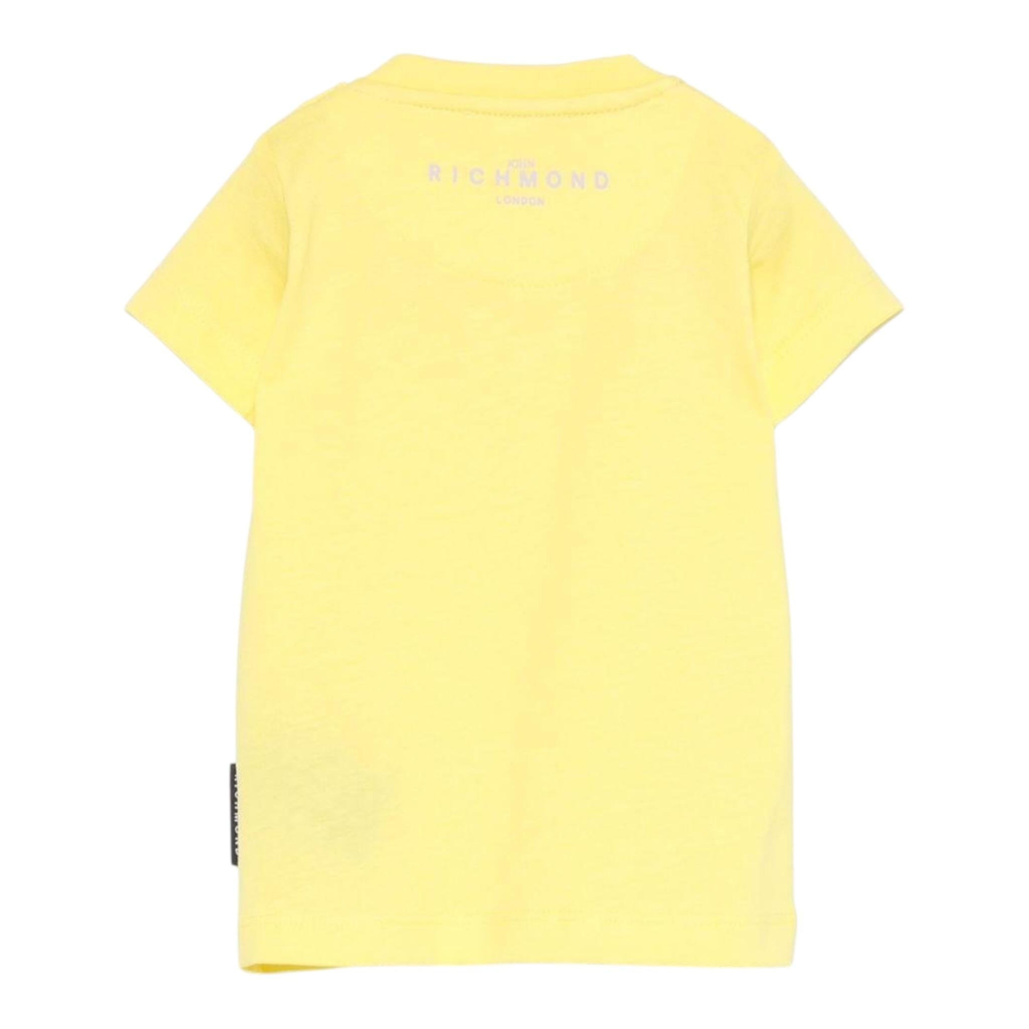 John Richmond T-Shirt Girocollo Tinta Unita con Stampa per Neonata RIP25002TSXXX GIALLO JOHN RICHMOND 