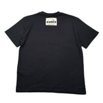 Diadora T-Shirt Girocollo Tinta Unita con Stampa per Bambino F4DIJBTH015 NERO DIADORA 
