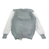 Nupkeet Solid Color Button Up Cardigan Grey For Boys