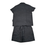 John Richmond Completo 2 Pezzi Camicia-Bermuda Tinta Unita per Bambino RBP26213CL NERO JOHN RICHMOND 