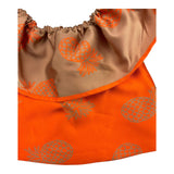 Mariuccia Plain Shirt With Orange Ruffle Armhole For Baby Girl