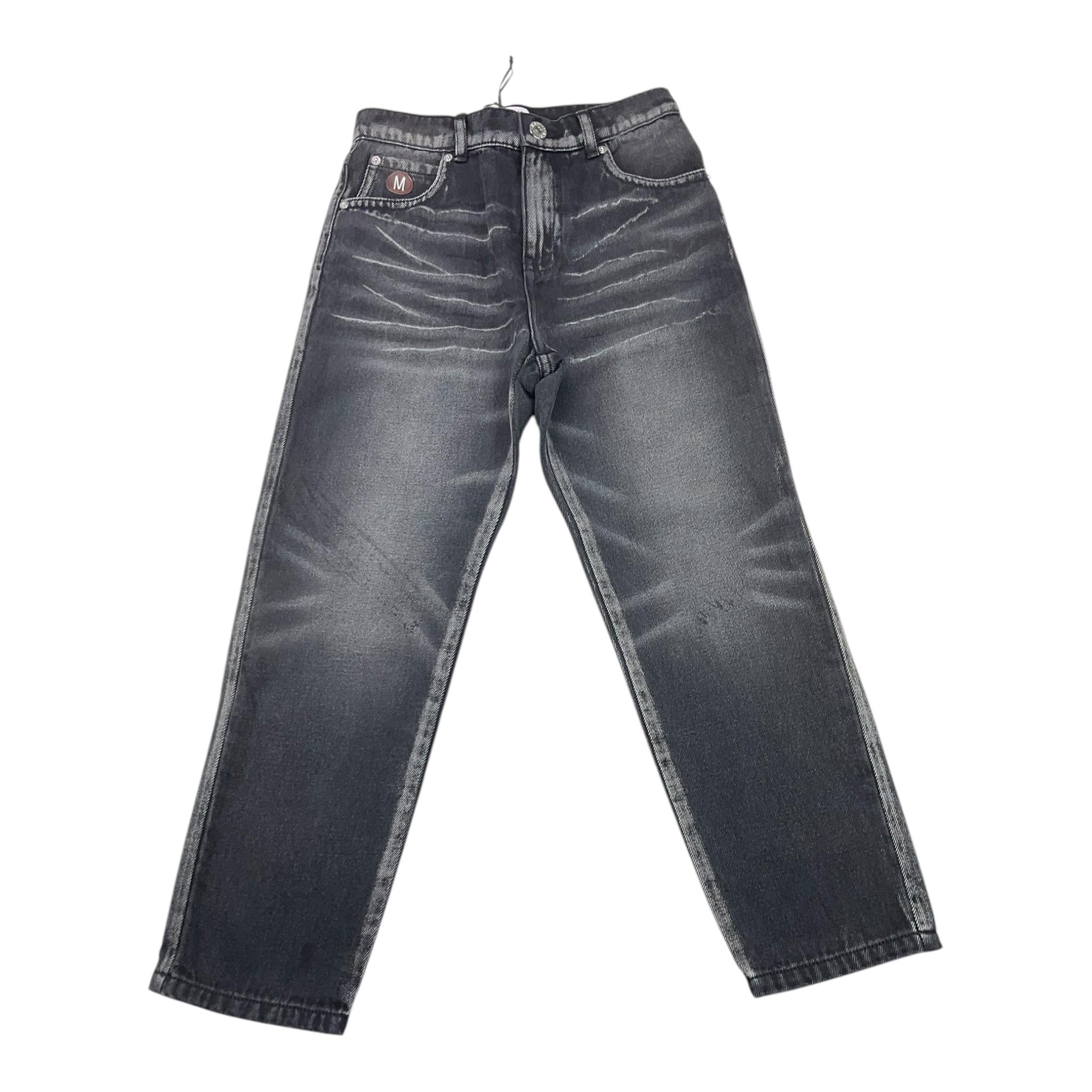 MOSCHINO jeans tinta unita con girovita regolabile Nero per Bambino HUP08O NERO MOSCHINO 