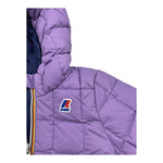 K-WAY giubbino reversbile bicolore con cappuccio Blu/lilla per Neonata K4116PW BLU/LILLA K-WAY 