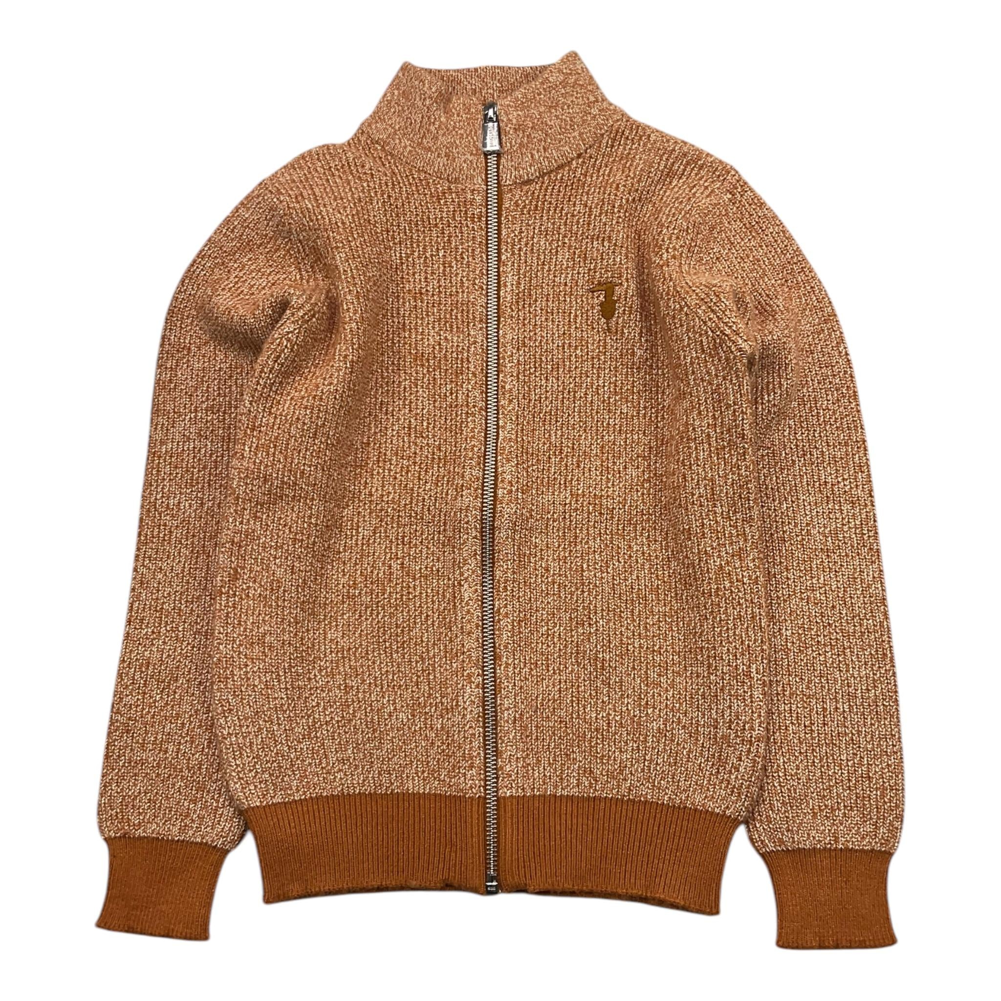 TRUSSARDI maglia tinta unita con zip Arancione per Bambino TBA25018CD ARANCIONE TRUSSARDI 