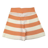 Vicolo Two-Tone Short With Elastic Waist And White Striped Pattern For Girls