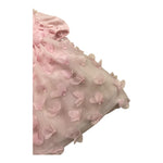 SIMONETTA abito mezza manica tinta unita con applicazioni Rosa per Neonata SS1021 ROSA SIMONETTA 