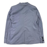 Cesare Paciotti Solid Color Jacket with Logo Full Length Powder Blue for Kids