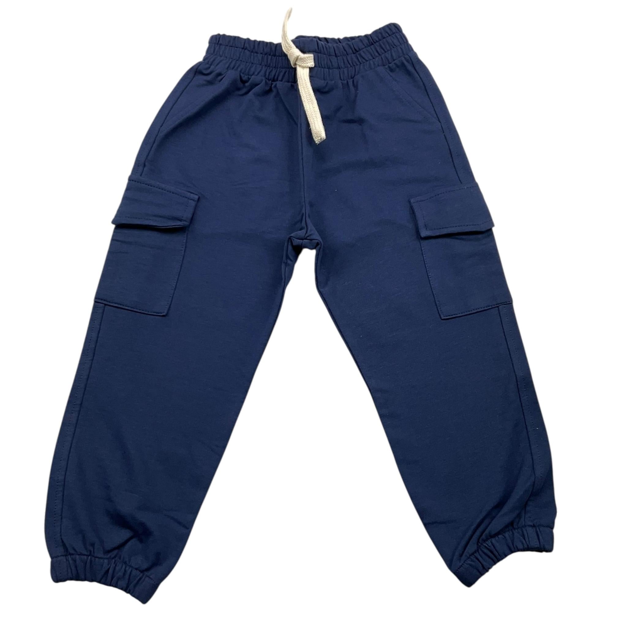 PLEASE pantalone tuta tinta unita  Blu per Neonato FJ28042B60N BLU PLEASE 
