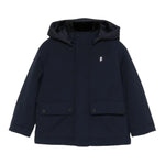 HERNO giubbino tinta unita con zip e cappuccio Blu per Bambino GI000071B BLU HERNO 