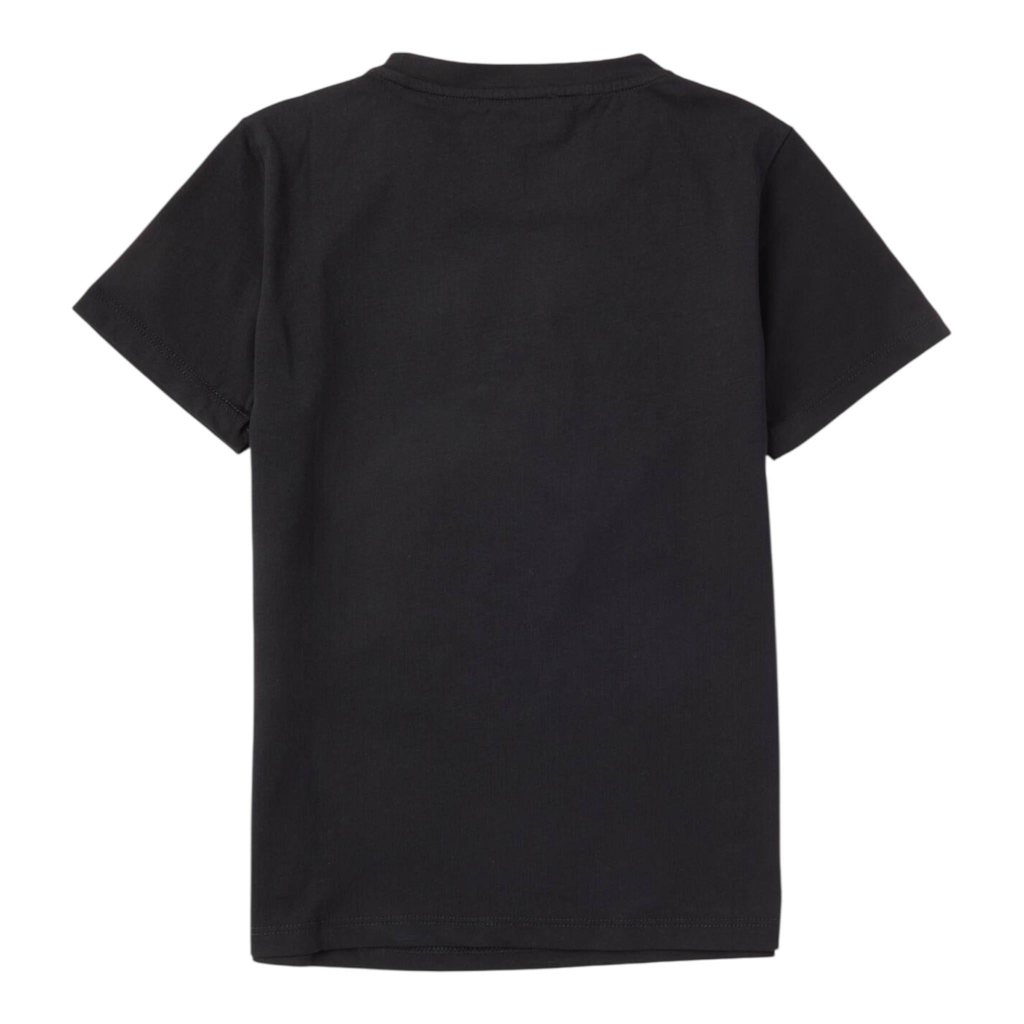 Emporio Armani T-Shirt Girocollo Tinta Unita con Stemma Logo per Bambino EB0004211 NERO EMPORIO ARMANI 