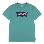 Levi'S T-Shirt Tinta Unita con Logo per Bambino 9E8157X VERDE LEVI'S 